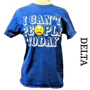DELTA "I can't people today" graphic T-shirt (Med)
